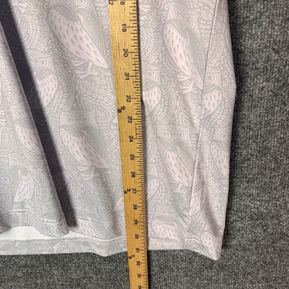 Waggle Mens Golf Polo Shirt XL Owl Paisley Print Short Sleeve Button Up - Picture 6 of 8